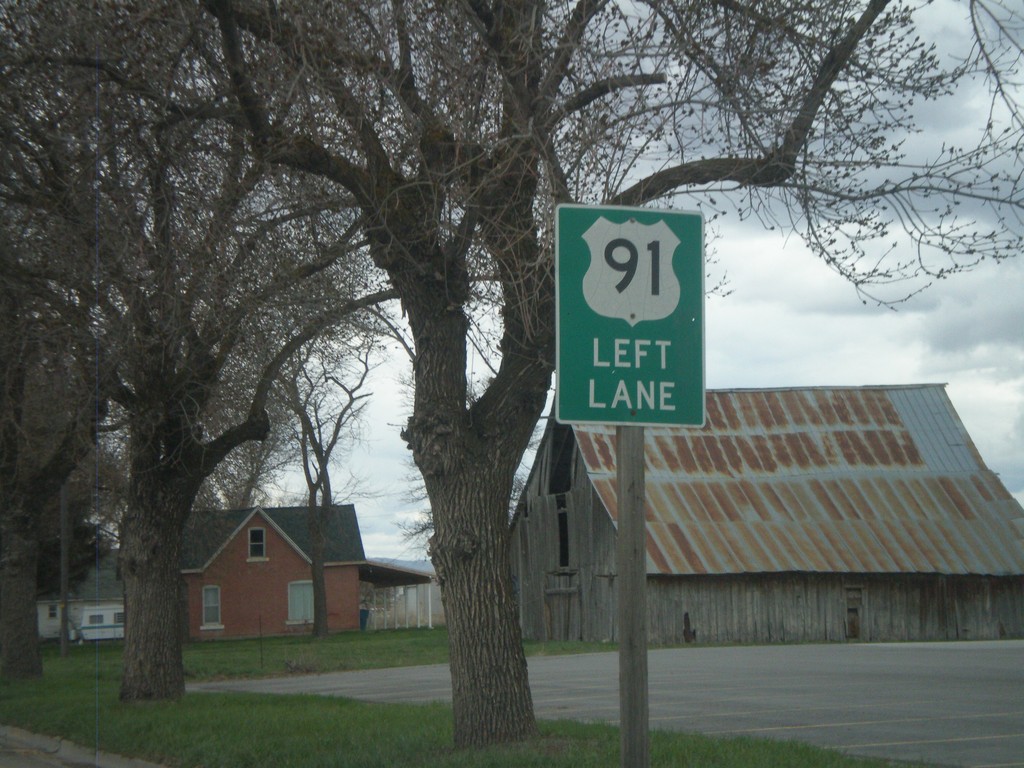 US-91 North/ID-36 East Approaching ID-34