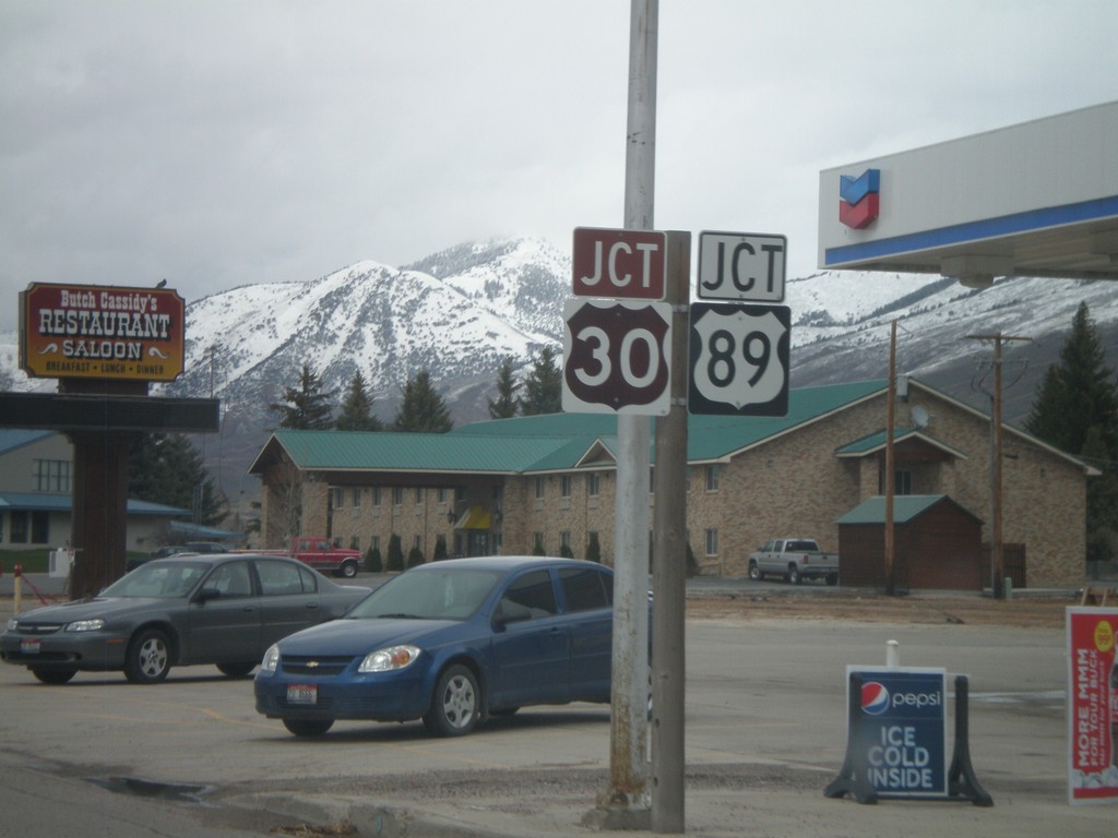 US-30 West/US-89 North Approaching US-89