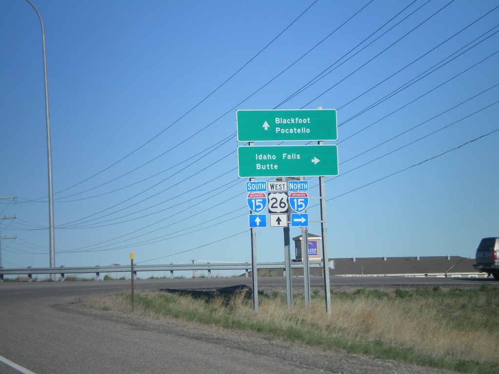 US-26 West/BL-15 South at I-15