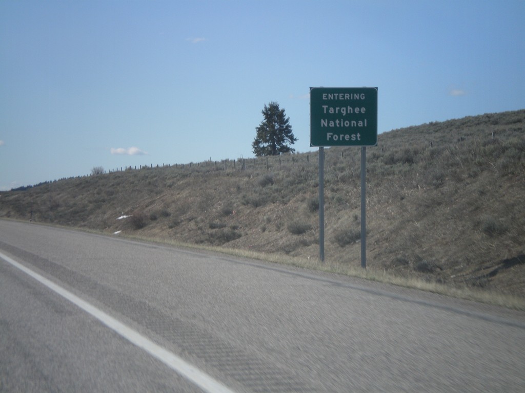 I-15 South - Entering Targhee National Forest