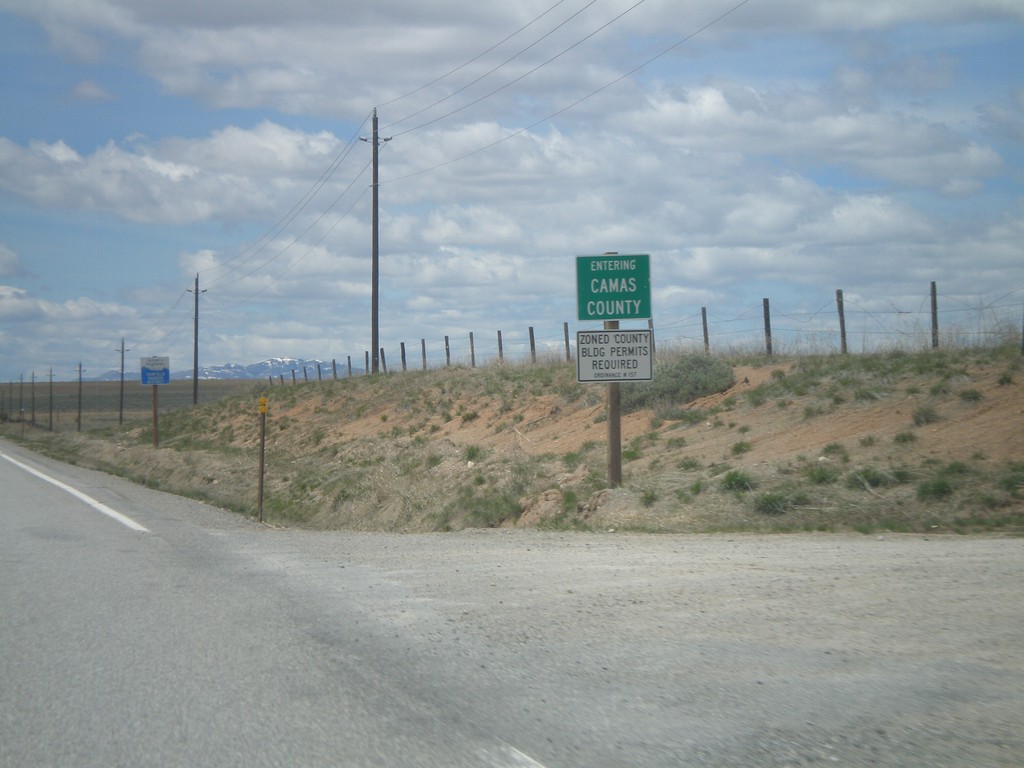 US-20 West - Entering Camas County