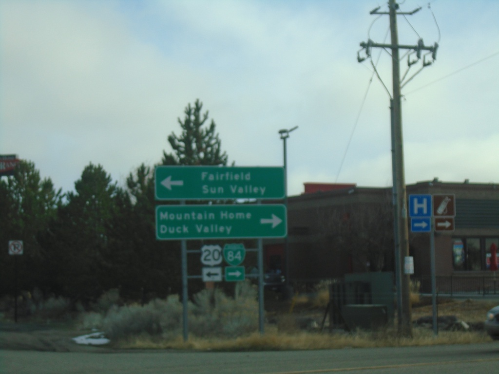 I-84 East - Exit 95 Offramp at US-20/BL-84/ID-51