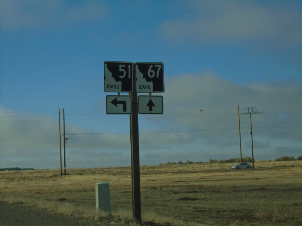 ID-51 South Approaching ID-67