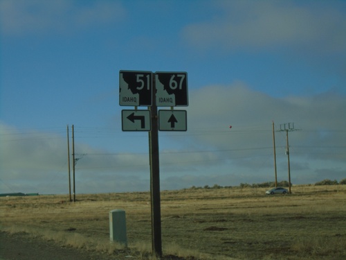 ID-51 South Approaching ID-67