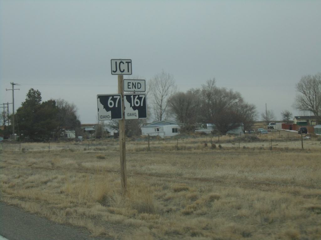 ID-167 East Approaching ID-67