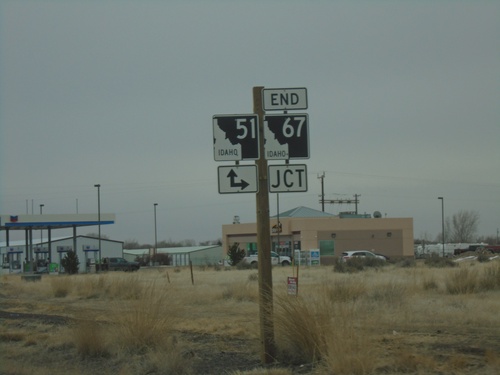 End ID-67 East at ID-51