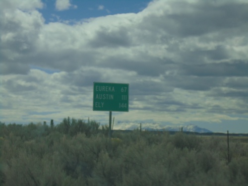 NV-278 South - Distance Marker