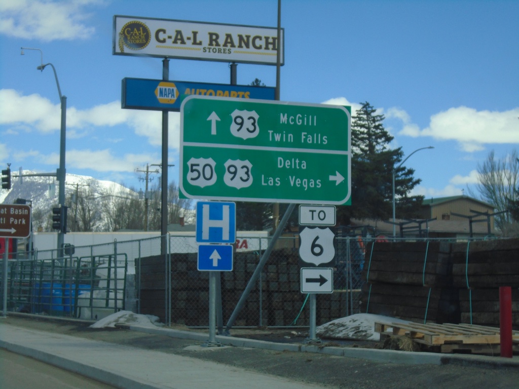 US-50 East at US-93