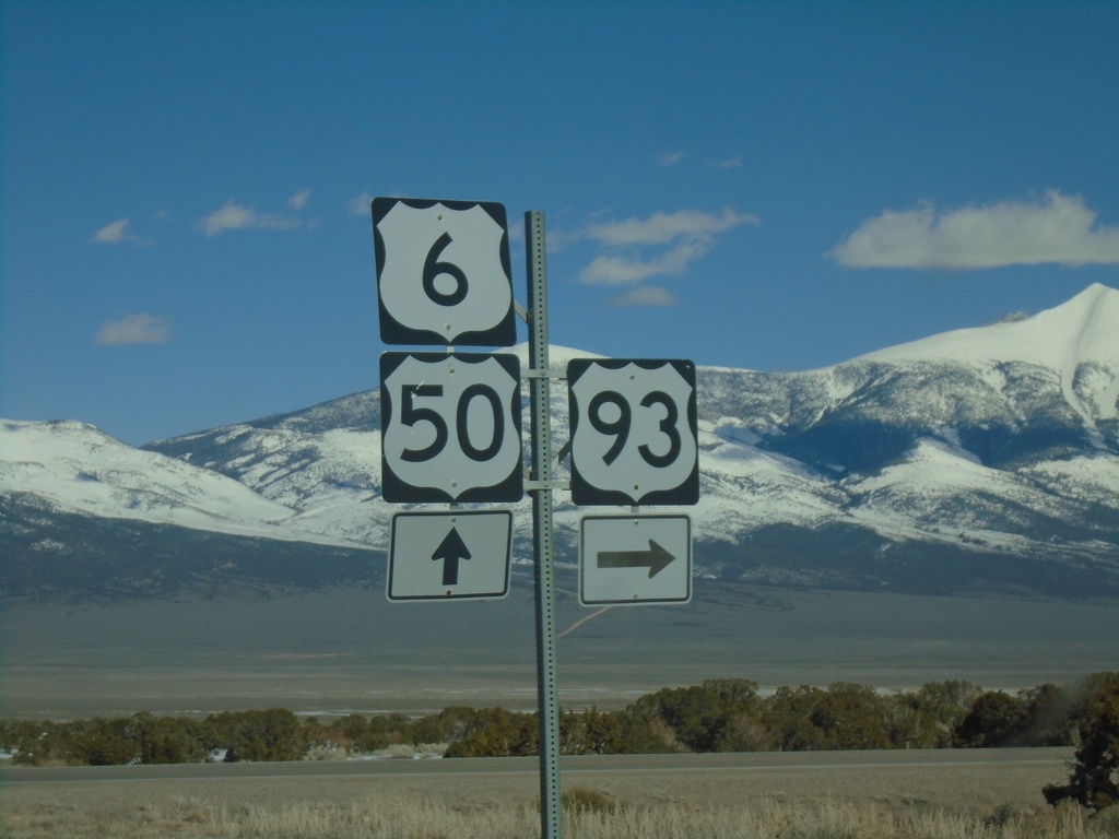 US-50 East/US-6 East/US-93 South at US-93 Junction