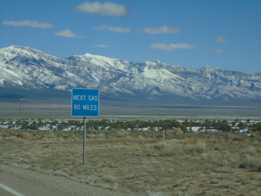 US-93 South - Next Gas 80 Miles