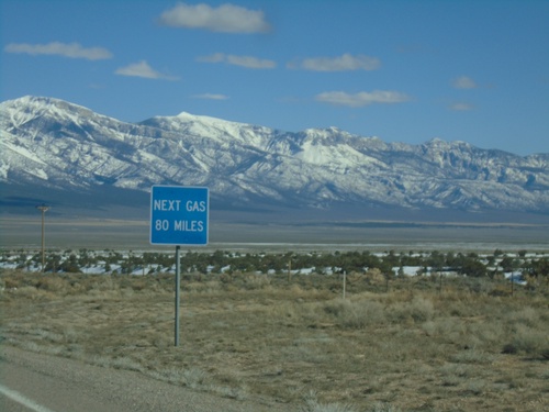 US-93 South - Next Gas 80 Miles