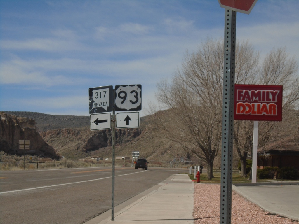 US-93 South at NV-317