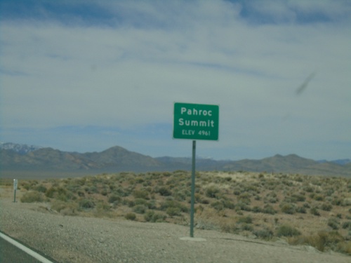 US-93 South - Pahroc Summit