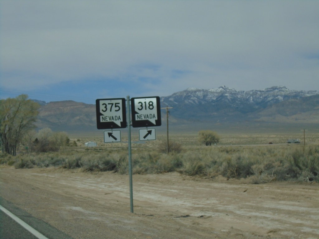 NV-318 North at NV-375