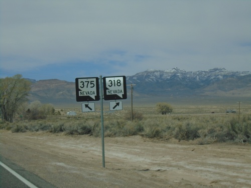 NV-318 North at NV-375