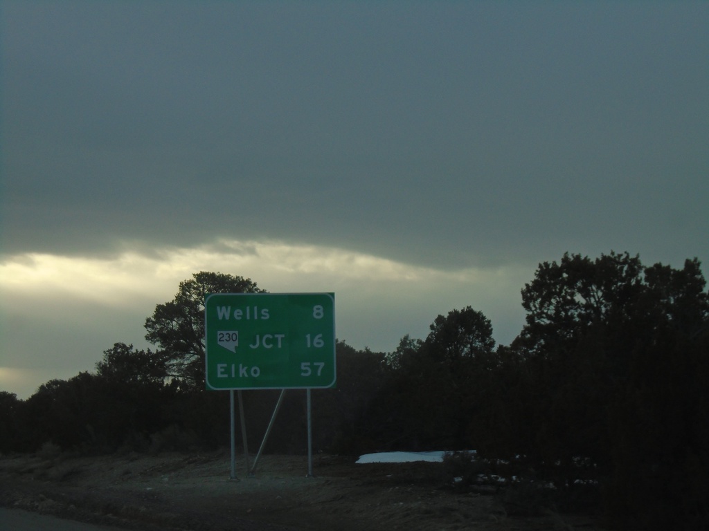 I-80 West - Distance Marker