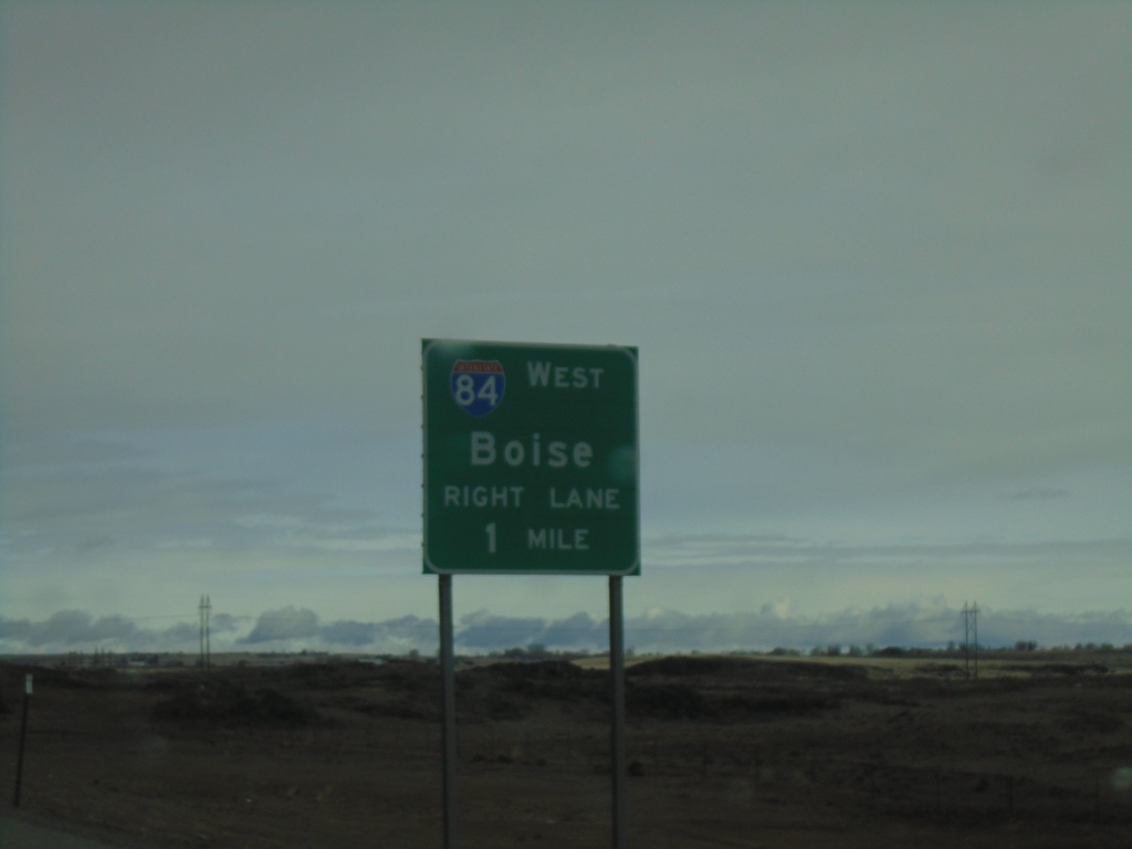 US-93 North Approaching I-84