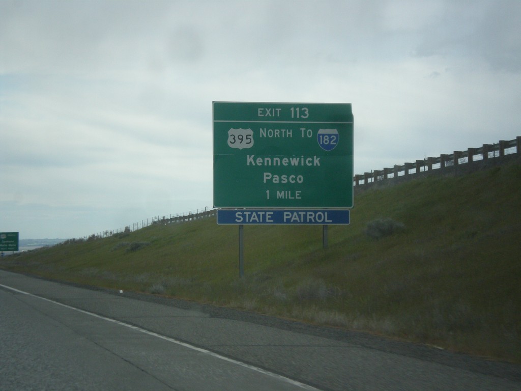 I-82 West - Exit 113