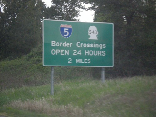 I-5 North - Border Crossing Hours