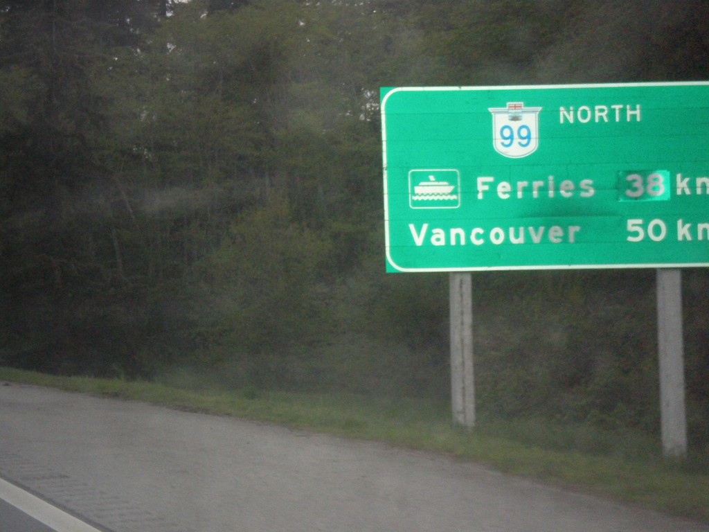 BC-99 North - Distance Marker