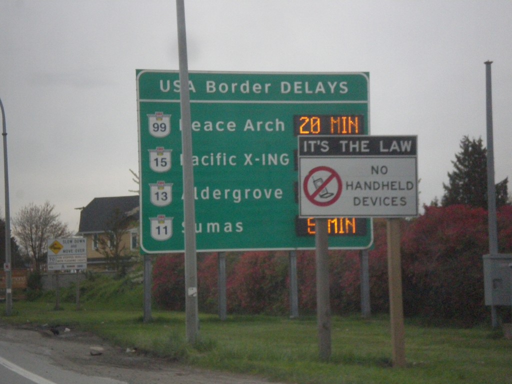 BC-99 South - Border Crossing Times