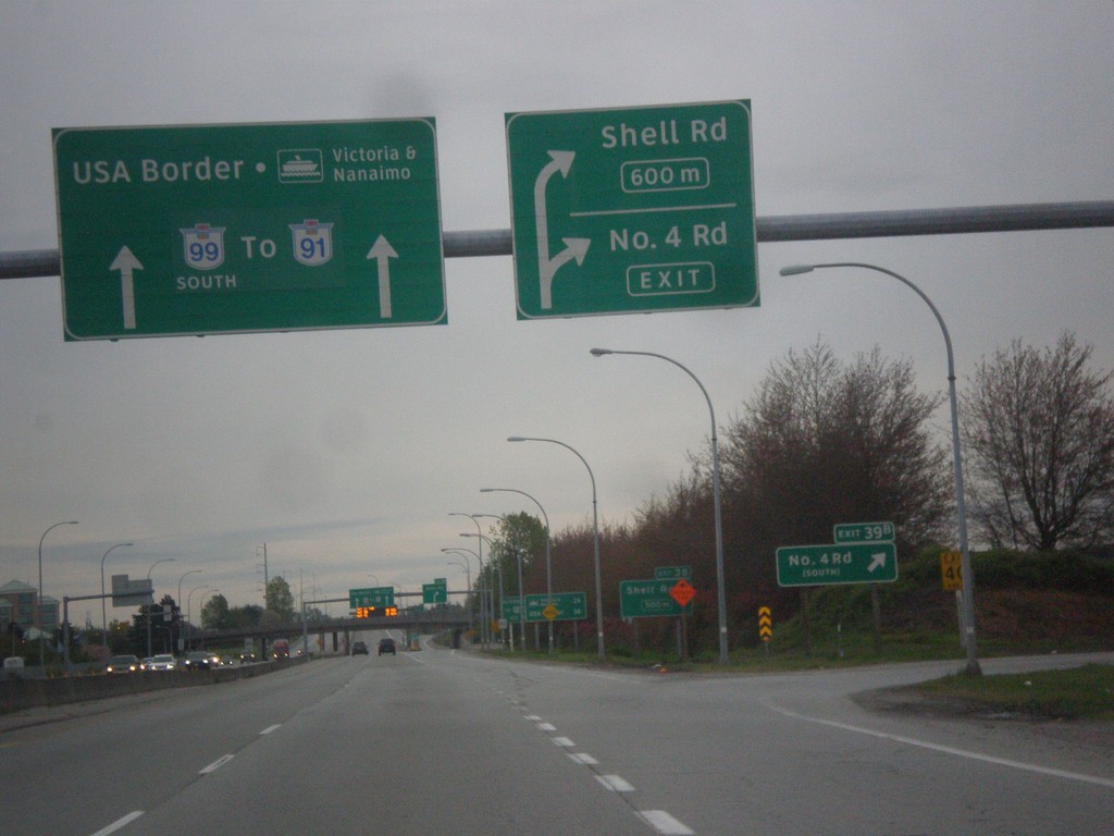 BC-99 South - Exits 39B and 39A