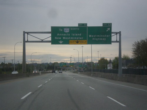 BC-91 South - Exits 13 and 11