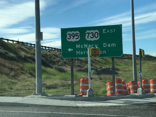 I-82 East Exit 1 Offramp at US-395/US-730