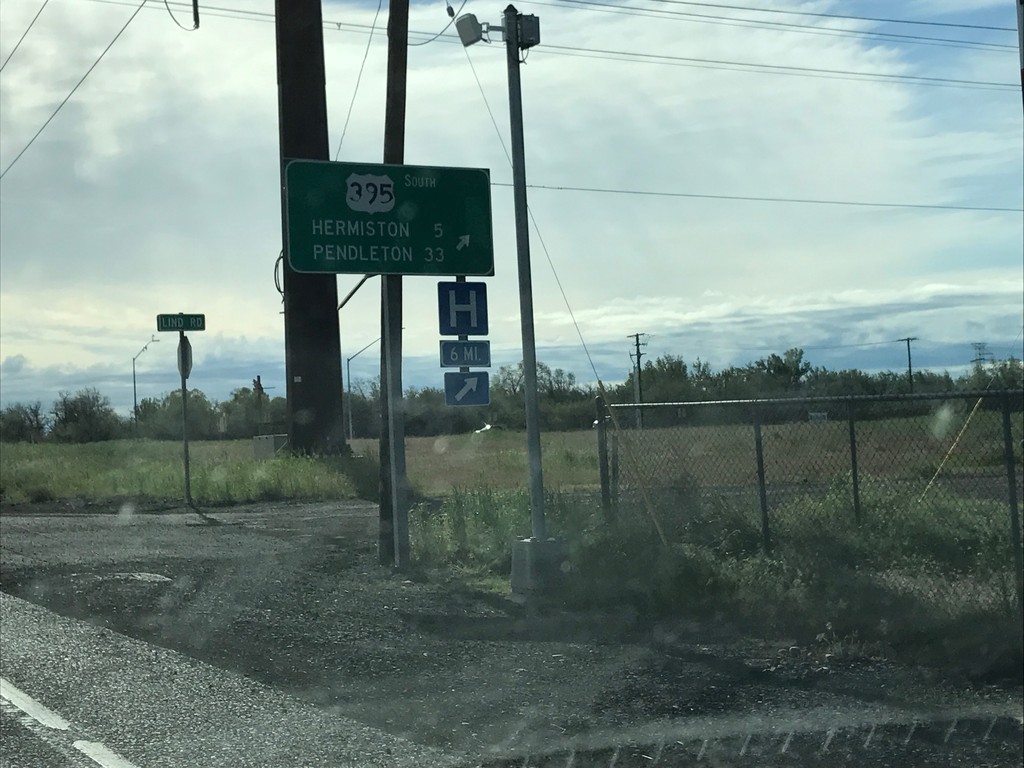 US-730 East/US-395 South at US-730/US-395 Split