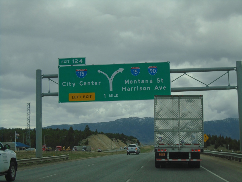 I-15 North/I-90 East - Exit 124