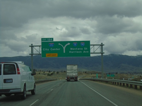 I-15 North/I-90 East - Exit 124