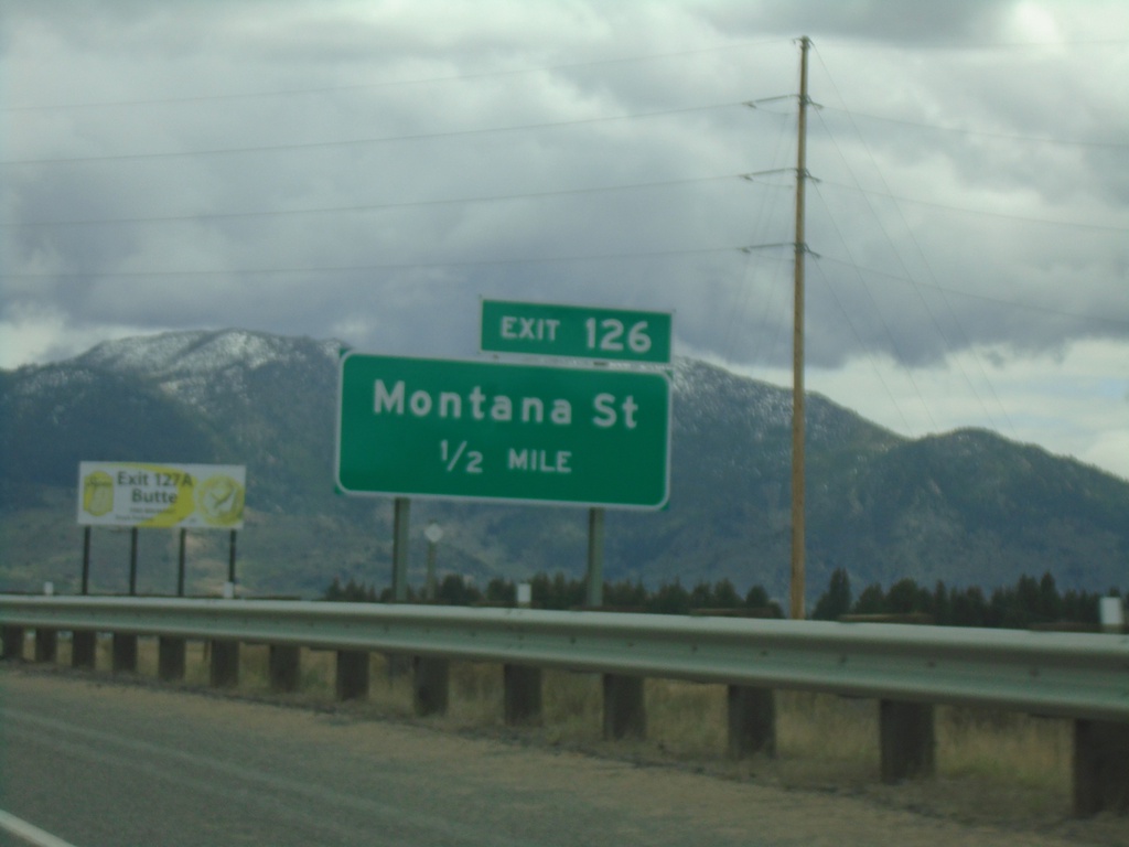 I-15 North/I-90 East - Exit 126