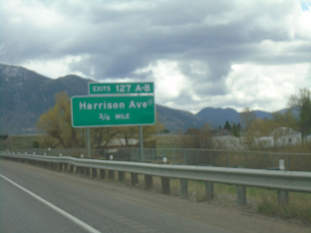 I-15 North/I-90 East - Exit 127A-B