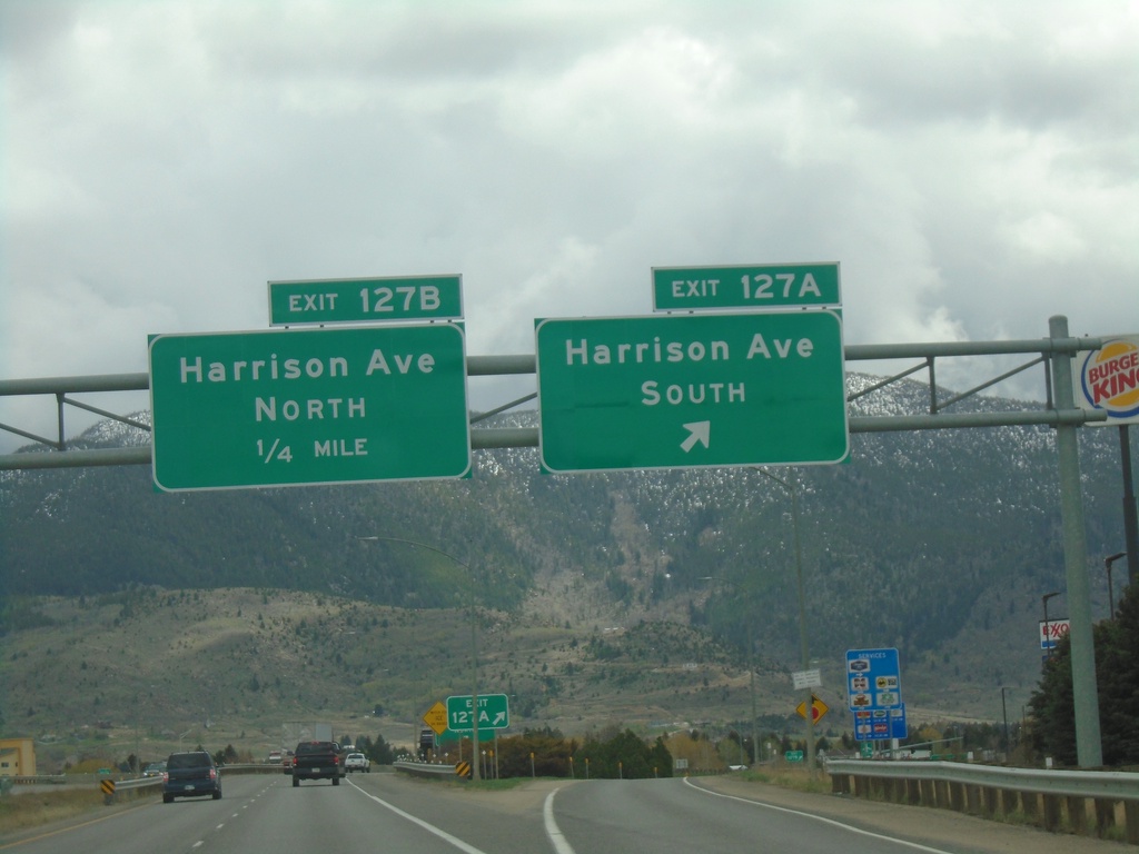 I-15 North/I-90 East - Exit 127A-B