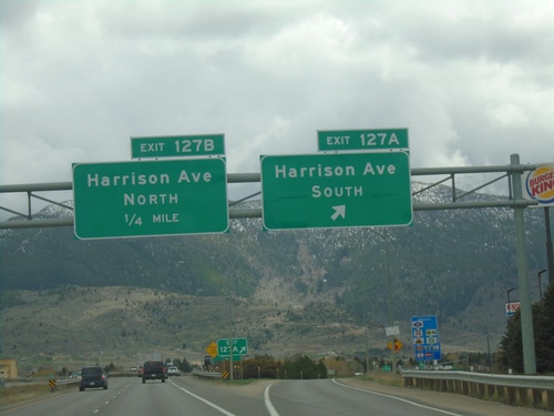 I-15 North/I-90 East - Exit 127A-B