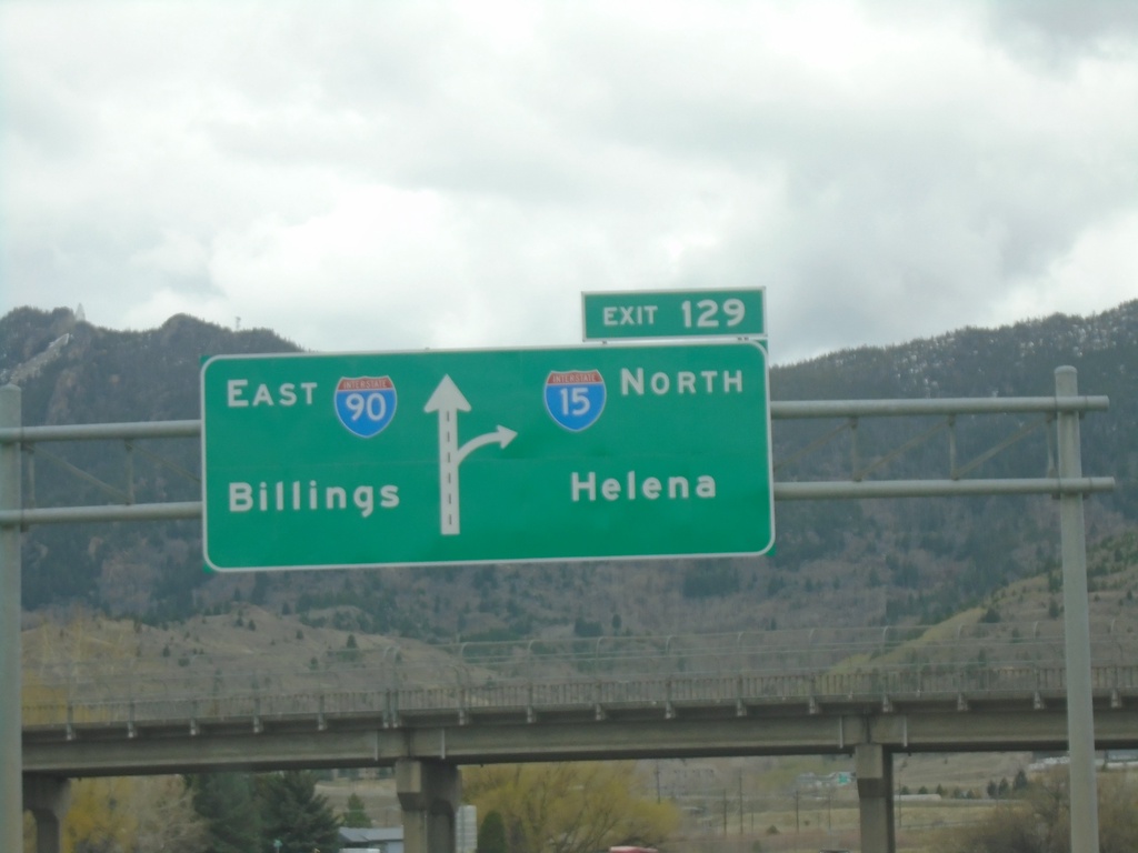 I-15 North/I-90 East - Exit 129