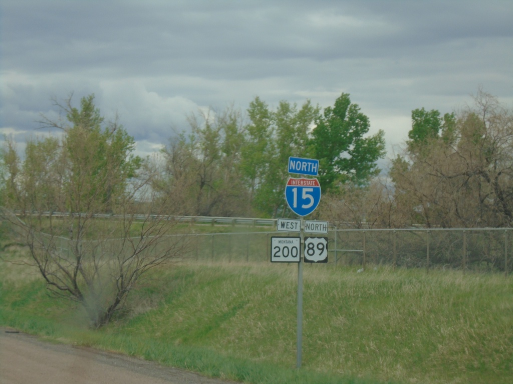 I-15/US-89 North/MT-200 West - Great Falls