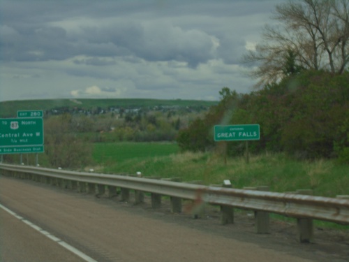 I-15 North - Entering Great Falls