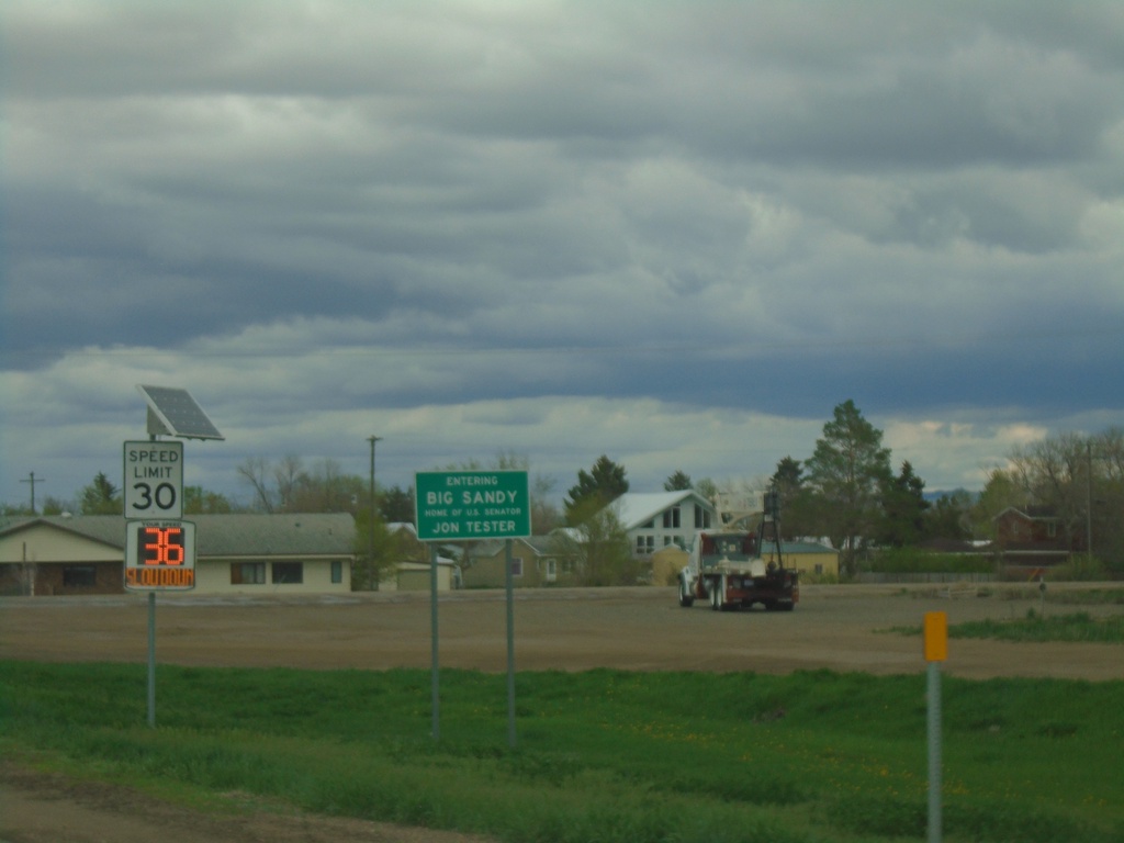 US-87 - Entering Big Sandy