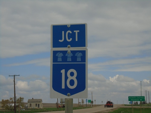 SK-4 North/SK-18 East Approaching SK-4/SK-18 Split