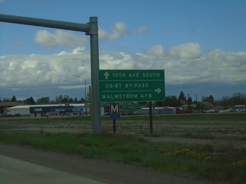 US-87/US-89/MT-3 North/MT-200 West at US-87 Bypass