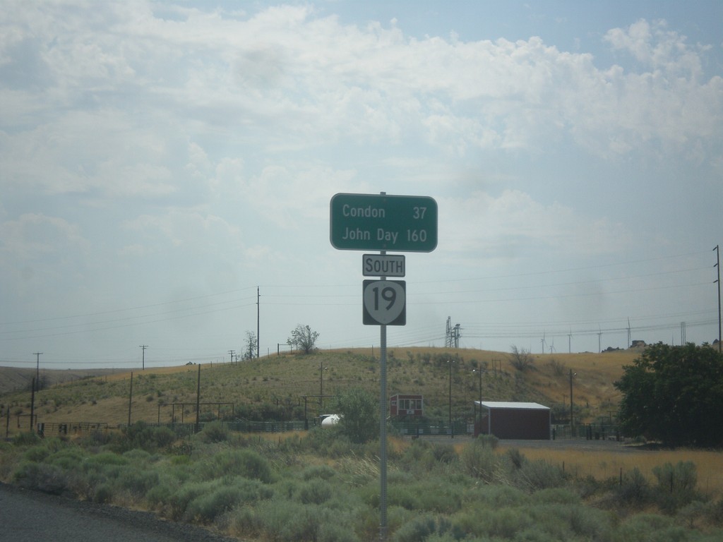 OR-19 South - Distance Marker