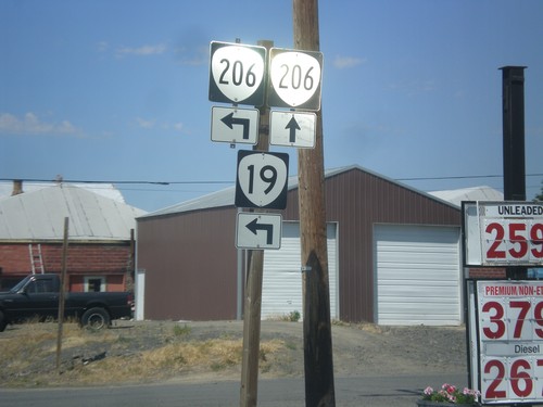 OR-19 South at OR-206 - Condon