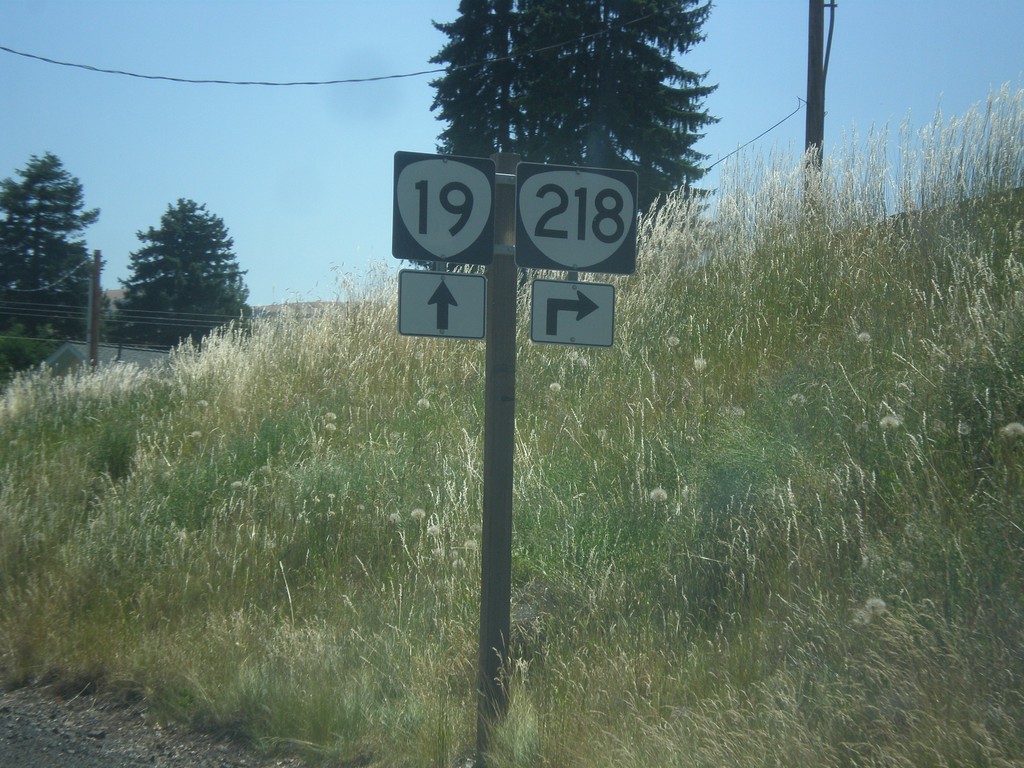 OR-19 South at OR-218