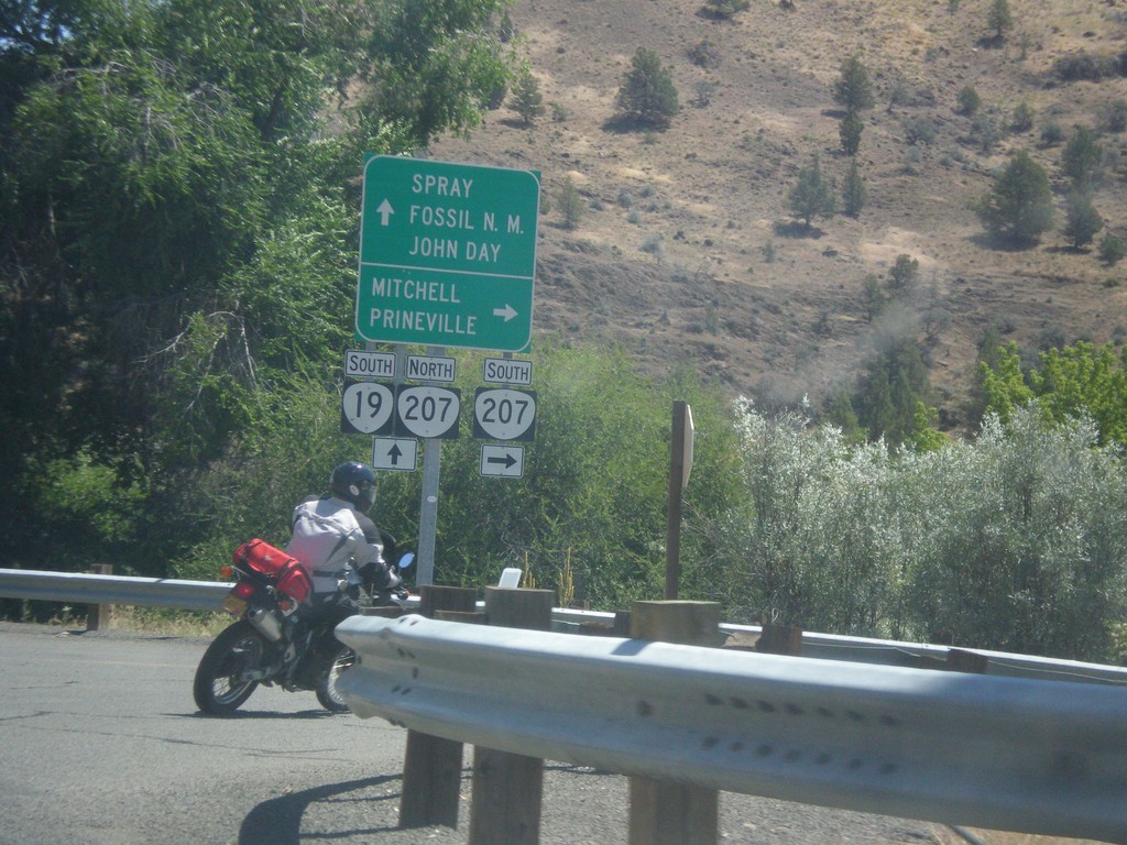 OR-19 South at OR-207