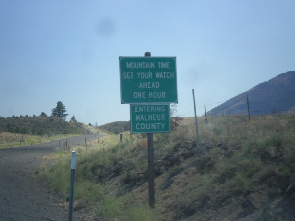 US-26 East - Malheur County / Mountain Time