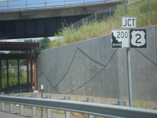 US-95 North Approaching US-2 and ID-200