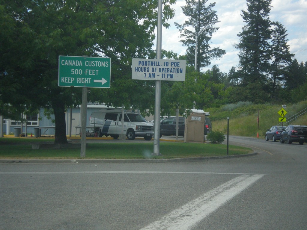 ID-1 North - Porthill Idaho Port of Entry