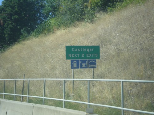 BC-3 West - Castlegar - Next 2 Exits