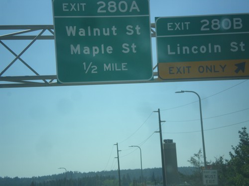 I-90 West - Exits 280B and 280A